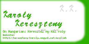 karoly kereszteny business card